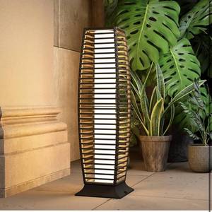 lot 159 image: Brand New Grand Patio Outdoor Floor Lamp Solar Powered Lantern $94.99 Retail B