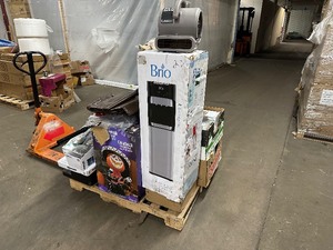 lot 153 image: Pallet of Customer Returns Including Kohler Shower Heads, Halloween Pumpkin Guy & More - Mix of Untested Customer Returns  Damaged  Missing Parts