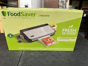 lot 55 image: New FoodSaver FM2900 Vacuum Sealer System Keeps Food Fresh & Stored w Bags