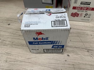 lot 123 image: 5 Quarts of Mobil 1 Full Synthetic Motor Oil 0W-20