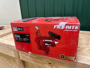 lot 138 image: Fill-Rite 115V AC 20GPM Heavy-Duty Fuel Transfer Pump, Pump Only, Outlet Size (in) 1, FR710VN, 089404214695 Retail $719.99