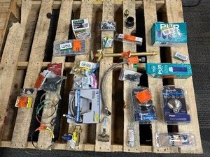 lot 157 image: Lot of Small Plumbing Parts  Supplys