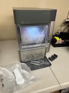 lot 19 image: E Profile Opal 2.0 with 0.75 Gallon Tank, Chewable Crunchable Countertop Nugget Ice Maker, Scoop included, 38 lbs in 24 hours, Pellet Ice Machine with WiFi & Smart Connected, Stainless Steel