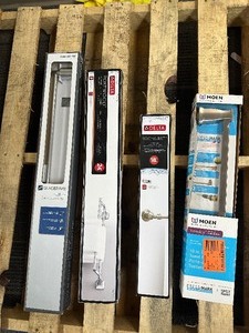 lot 148 image: 4 Bathroom Hardware Towel Bars 2 Delta, 1 Moen, 1 Glacier Bay