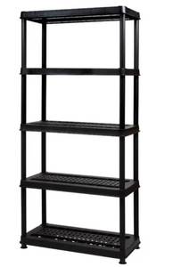 lot 81 image: Greenmade 5-Tier Utility Rack  Shelf - New Damaged Corner - OK