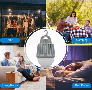 lot 89 image: New Wisely Bug Zapper Outdoor Electric, USB-C Rechargeable Mosquito Killer Lantern Lamp, Portable Insect Electronic Zapper Indoor Trap, with LED Light, 3-Pack (Multi Color)