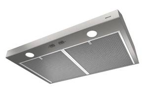 lot 86 image: Broan-NuTone BCSD130SS Glacier Range Hood with Light, Exhaust Fan for Under Cabinet, Stainless Steel, 30-inch, 300 Max Blower CFM