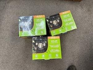 lot 186 image: 3 Boxes of Sunforce 35 LED String Lights