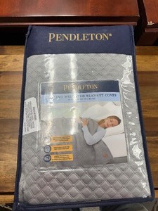 lot 193 image: New Pendleton Cooling Weighted Blanket Cover 48 x 72