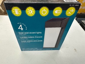 lot 213 image: 4 New Solar Powered Accent Lights