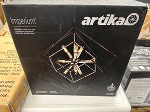 lot 215 image: Artika Imperium Light Fixture - Very Nice - Missing Mounting Base where connects to ceiling