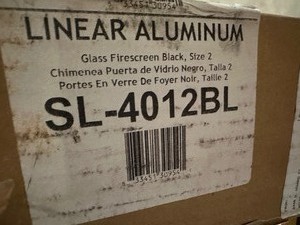 lot 216 image: New Fireplace Glass Cover  Doors
