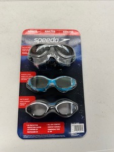 lot 226 image: New 3 Pack of Adult Speedo Swim Goggles