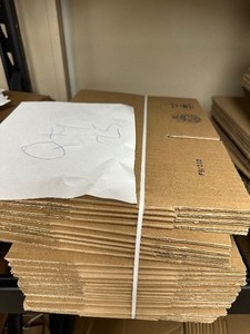 lot 239 image: Qty 25 New Uline Shipping Boxes 9 X 6 X 4