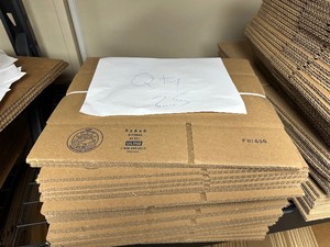 lot 240 image: Qty 25 New Uline Shipping Boxes 9 X 6 X 6