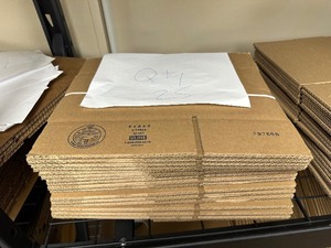 lot 241 image: Qty 25 New Uline Shipping Boxes 9 X 6 X 6