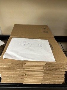lot 242 image: Qty 16 New Uline Shipping Boxes 10 X 10 X 4