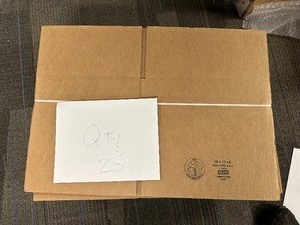 lot 253 image: Qty 25 New Uline Multi Depth Shipping Boxes 14 X 12 X 6