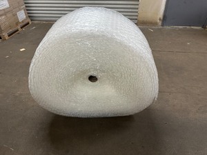 lot 265 image: New Huge Roll of Uline Bubble Wrap 12 Width - Big Bubble