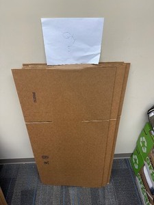 lot 293 image: Qty 5 New Uline Shipping Boxes 30 X 14 X 7            AKA Corrugated Freight Containers