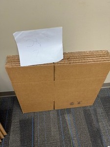 lot 296 image: Qty 7 New Uline Shipping Boxes 16 X 12 X 10            AKA Corrugated Freight Containers
