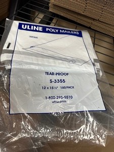 lot 333 image: New Uline Poly Mailers 12 x 15 12 - Package Not Full