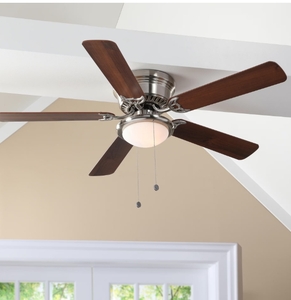 lot 342 image: Hugger 52 LED Ceiling Fan Light Fixture