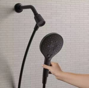 lot 305 image: Kohler Magnetic Docking Prosecco Multifunction Handheld Shower Head (Matte Black)