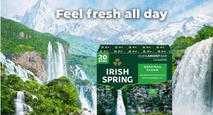 lot 114 image: New 19 Pack of Irish Spring Bar Soap