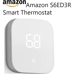 lot 156 image: New Amazon Smart Thermostat  Save money and energy - Works with Alexa and Ring S6ED3R