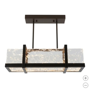 lot 202 image: Artika Melted Ice Light Fixture  Chandieler - Really Really Nice Artika Melted Ice Pendant Light Model  PDT-BOR