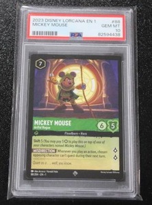 lot 7 image: 2023 Disney Lorcana EN 1 Mickey Mouse #88204 PSA 10