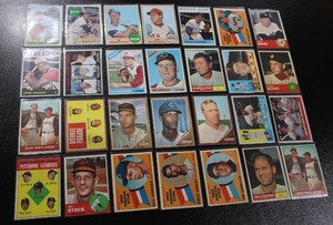 lot 21 image: Vintage 1960s Topps Baseball Card Lot  28 Cards Mid Grade or Better