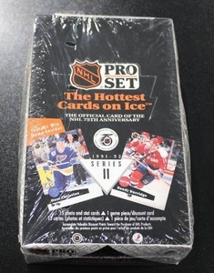 lot 37 image: 1991-92 Pro Set Hockey Series 2 Factory Sealed Hobby Box