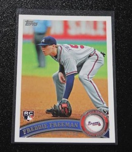 lot 44 image: 2011 Topps Update Freddie Freeman #145 Rookie Card