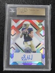 lot 59 image: 2022 Leaf Metal Draft Sam Huard Prismatic RWB Pre Production Proof 11  Only 1 Exist