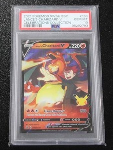 lot 66 image: 2021 Pokemon Promo Lances Charizard V #SWSH133 PSA 10