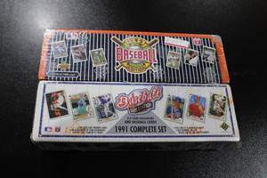 lot 83 image: 1991 & 1992 Upper Deck Baseball Factory Sealed Complete Set Lot  2 Sets