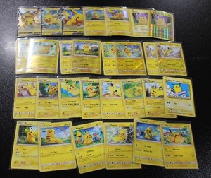 lot 93 image: Pokemon Pikachu Trading Card Lot  29 Different Pikachu