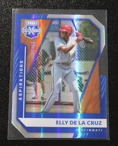lot 94 image: 2021 Elite Extra Edition Elly De La Cruz #163 Rookie Card 1282  Only 82 Exist