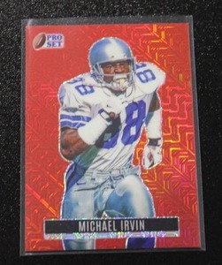 lot 97 image: 2023 Pro Set Michael Irvin #66 23  Only 3 Exist