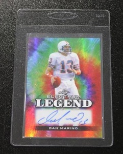 lot 109 image: 2024 Leaf Electrum Legend Tie Dye Dan Marino Autograph #DM1 58  Only 8 Exist