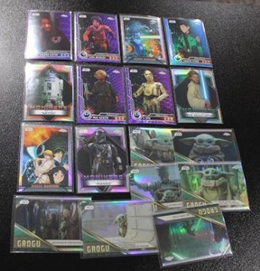 lot 117 image: 2023 Topps Chrome Star Wars  BaseNumberedInsert  17 Cards