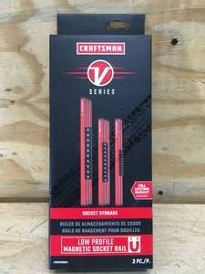 lot 83 image: Craftsman 3 Piece Low Profile Magnetic Socket Rails Model # CMMT92001V 12132412