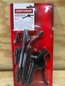 lot 86 image: Craftsman 6 PC Blow Gun Set