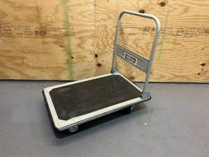 lot 121 image: Ironton Folding Platform Truck, 660-Lb. Capacity, 36in.L x 24in.W, 5in. Casters