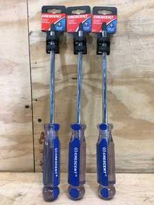 lot 133 image: Crescent Box of 3- #4 x 8 CP48 Screwdrivers 1216246.60