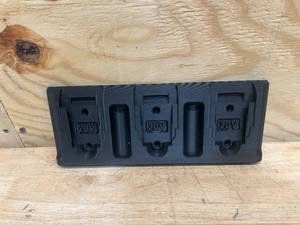 lot 54 image: DEWALT Wall Mountable 20v Battery Holder