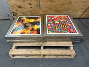lot 76 image: Lot of 15- Framed Art Prints