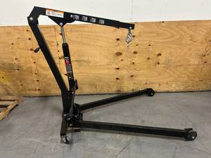 lot 15 image: IRONTON 46218 Hydraulic Engine Hoist - 1 Ton Capacity, 1 to 84.625 inch Lift Range